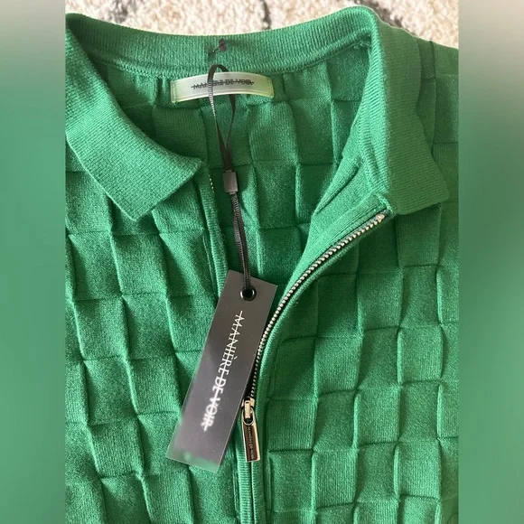 Maniere De Voir Green Textured Jumpsuit - Picture 5 of 8